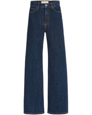 Jeanerica Pyramid Stretch High-rise Flared-leg Jeans - Blue