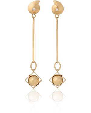 Mahnaz Collection 18K Earrings By Giorgio Facchini; C. 2023 - Metallic
