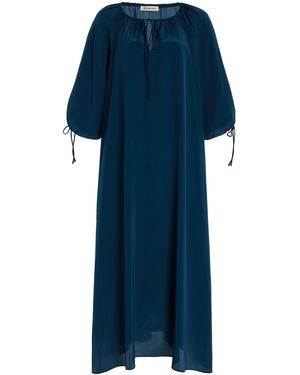 By Malene Birger Exclusive Riviera Lily Crepe Maxi Dress - Blue