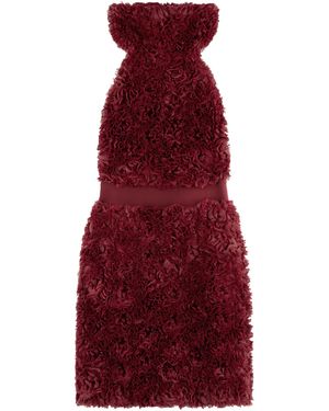 ARAKII Exclusive Ruffled Halter Mini Dress - Red