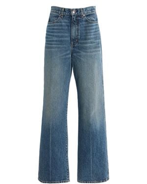 RÙADH Exclusive The Quinn Rigid High-Rise Straight-Leg Jeans - Blue