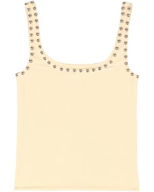 Siedres Calia Studded Tank Top - Natural