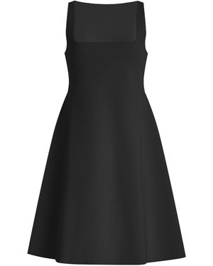Birrot Exclusive Lay3 Bonded Crepe Mini Dress - Black