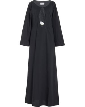 Marlies Grace Exclusive Ocean Cotton Maxi Dress - Black