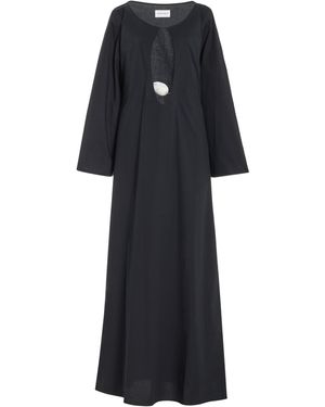 Marlies Grace Exclusive Ocean Cotton Maxi Dress - Black