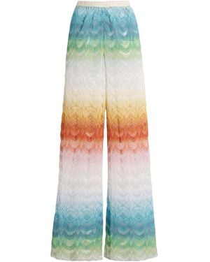 Missoni Metallic-Knit Pants - Green