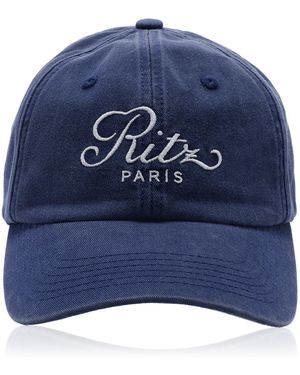 FRAME X Ritz Cotton Baseball Hat - Blue