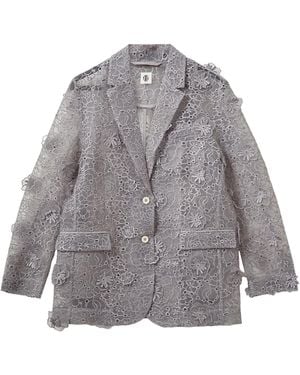 THE GARMENT Sydney Floral-Embellished Blazer - Grey