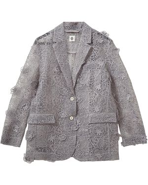 THE GARMENT Sydney Floral-Embellished Blazer - Grey