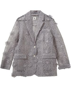 THE GARMENT Sydney Floral-Embellished Blazer - Gray