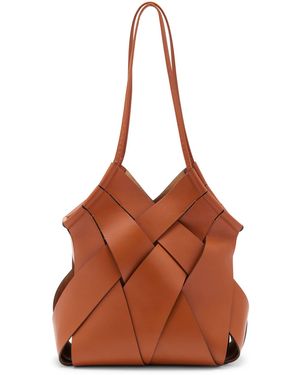 Ulla Johnson Charlotte Woven Leather Tote Bag - Brown