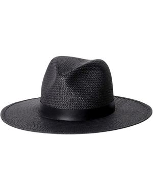 Janessa Leone Simone Straw Hat - Black