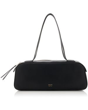 KHAITE Simona Leather Shoulder Bag - Black