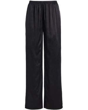 FAVORITE DAUGHTER The Everything Silk-Blend Wide-Leg Trousers - Black