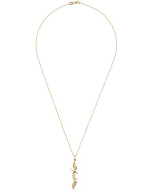 Dru Flying F* 14K Necklace - Metallic