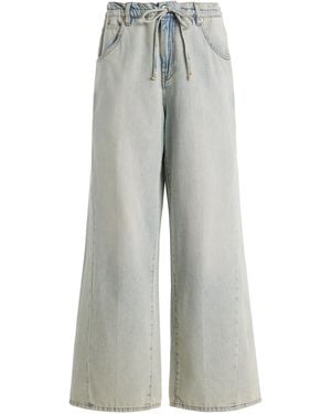 DARKPARK Iris Paper-Bag Jeans - White