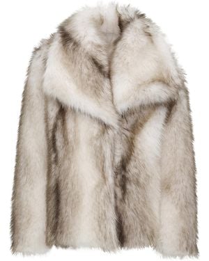 Source Unknown Harper Faux-Fur Jacket - Natural