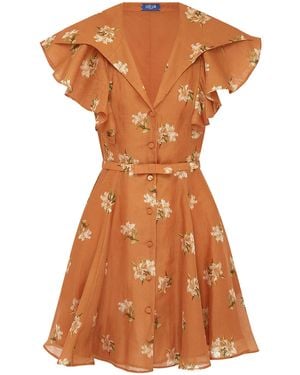 LEO LIN Isla Mini Dress - Orange