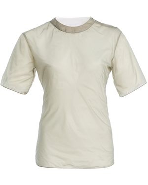 Brandon Maxwell The Andrea Double-Layered Fitted T-Shirt - White