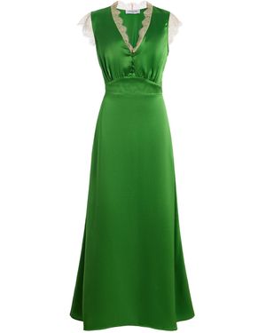 Franchise Lisette Silk Midi Dress - Green