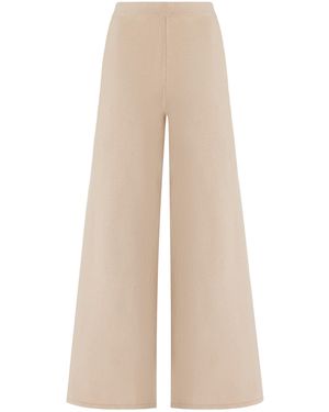 ELCE Exclusive Lyla Cotton Wide-leg Pants - Natural