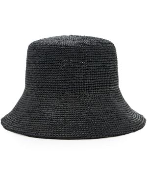 Lack of Color The Inca Raffia Bucket Hat - Black