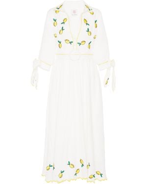 Gül Hürgel Lemon Embroidered Dress - White