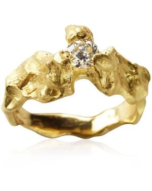 Elhanati 18K Mountain Ring - Metallic