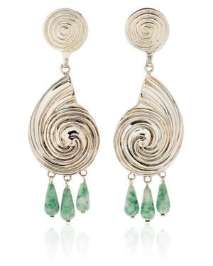 Juju Vera Exclusive Riviera Eliza Sterling Earrings - Metallic