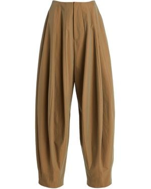 Ashlyn Blaine Paneled Cotton Balloon Pants - White