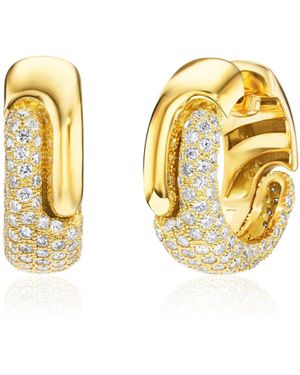Pamela Zamore Holos 18K Diamond Earrings - Metallic