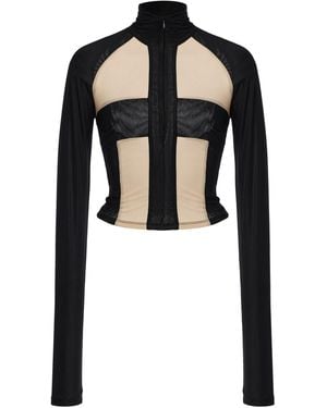 LAQUAN SMITH Two-Tone Jacket - Black