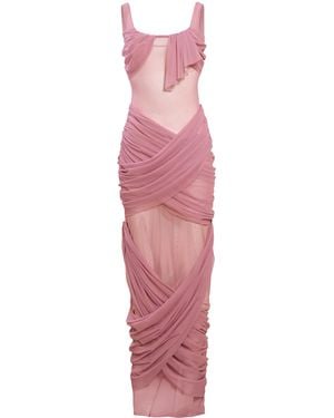 YASSMIN SALEH Reflection Tulle-Blend Gown - Pink