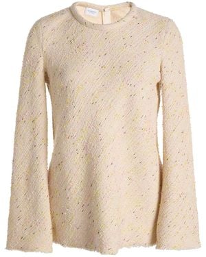Giambattista Valli Textured Bouclé Top - Natural