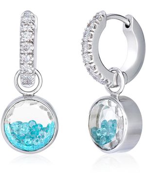 Moritz Glik 18K Core Gala Huggie Earrings Paraiba - Blue