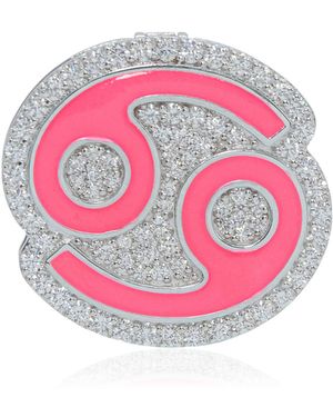 Ashna Mehta Cancer 18K Diamond Bag Charm - Pink