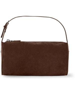 The Row 90's Suede Bag - Brown