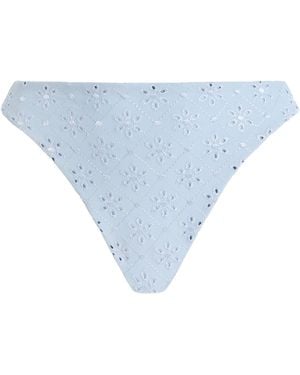 Juillet Edie Broderie Anglaise Bikini Bottoms - Blue