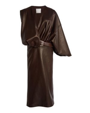 Christopher Esber Swaddled Leather Dress - Brown