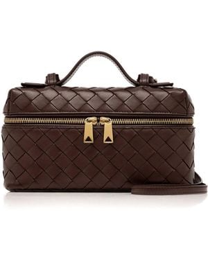 Bottega Veneta Bang Bang Intrecciato Leather Vanity Case - Brown