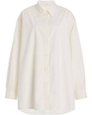 The Row Luka Cotton-Blend Shirt - White