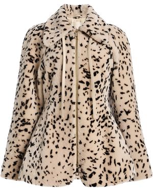 Ulla Johnson Oona Zip-Up Shearling Coat - Natural