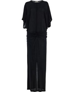The Row Delyra Crepe Jersey Maxi Dress - Black
