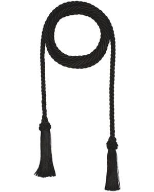 Le Sundial Tassel Belt - Black
