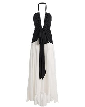 Siedres Exclusive Liessa Ruched Maxi Dress - White