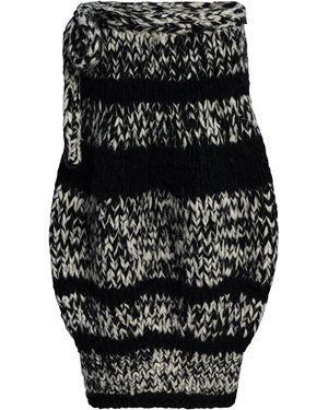 KHAITE Deena Felted Cashmere Maxi Skirt - Black