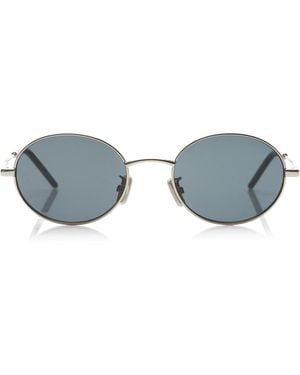 Givenchy City Round-Frame Metal Sunglasses - Blue