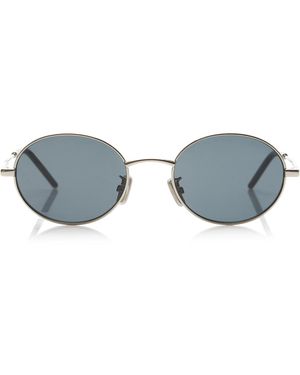Givenchy City Round-Frame Metal Sunglasses - Blue