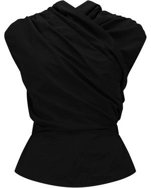 Harris Tapper Exclusive Chaimberlain Wrap Top - Black