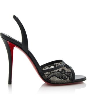 Christian Louboutin Miss Z 100Mm Slingback Sandals - Black
